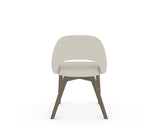 Canadel Downtown Curv Dining Chair in Shadow, TB Fabric, back view