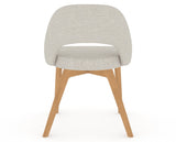 Canadel Downtown Curv Dining Chair in Caramel Washed, TB Fabric, back view
