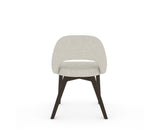 Canadel Downtown Curv Dining Chair in Davy's Grey, TB Fabric, back view