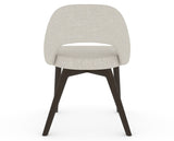Canadel Downtown Curv Dining Chair in Davy's Grey, TB Fabric, back view