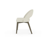 Canadel Downtown Curv Dining Chair in Shadow, TW Fabric, side view