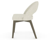 Canadel Downtown Curv Dining Chair in Shadow, TW Fabric, side view