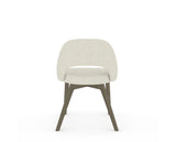 Canadel Downtown Curv Dining Chair in Shadow, TW Fabric, back view