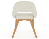 Canadel Downtown Curv Dining Chair in Caramel Washed, TW Fabric, back view
