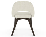 Canadel Downtown Curv Dining Chair in Davy's Grey, TW Fabric, back view