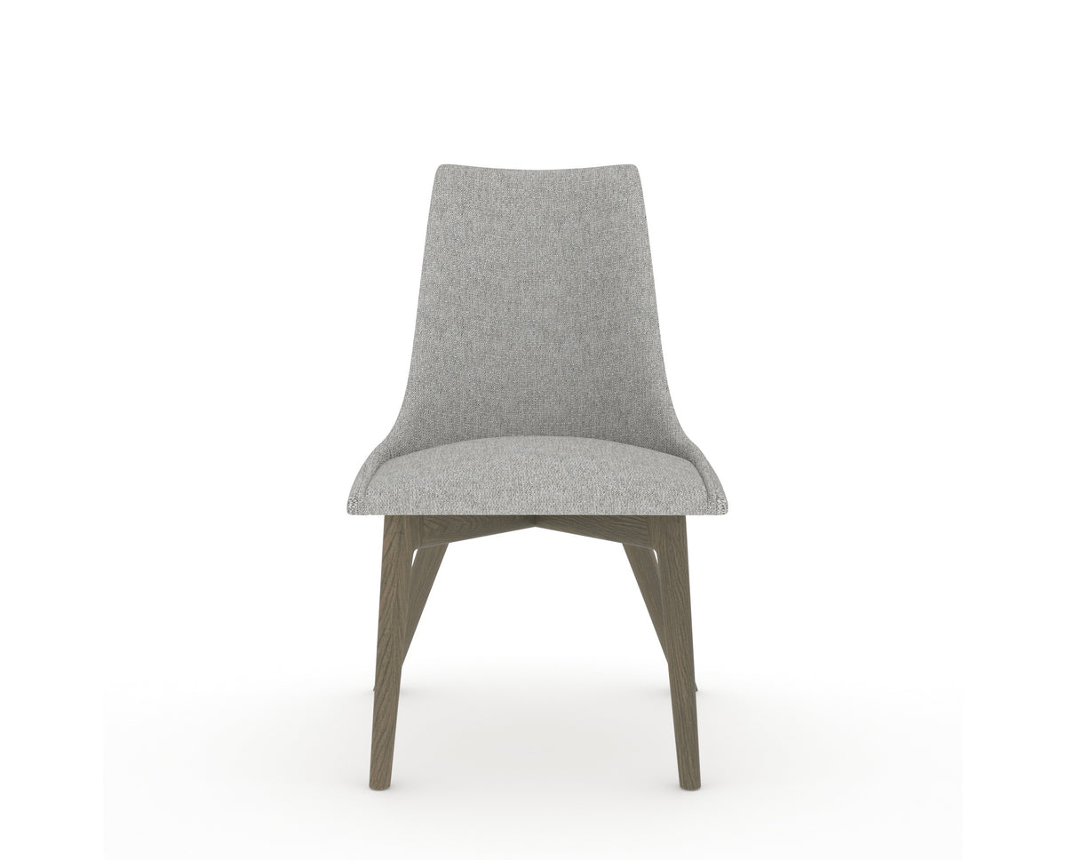 Canadel Downtown Trend Dining Chair in Shadow, 7C Fabric, front view