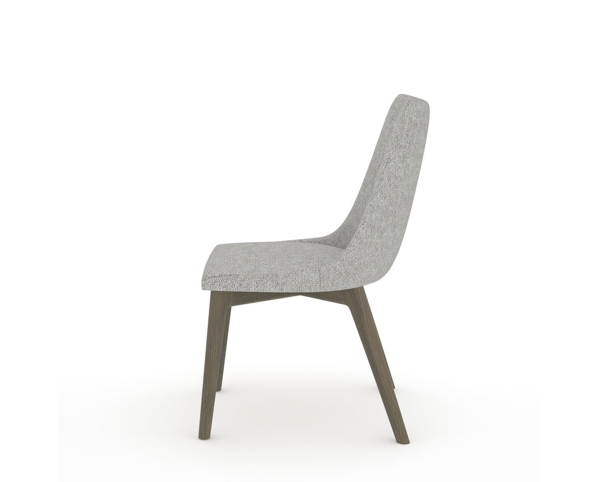 Canadel Downtown Trend Dining Chair in Shadow, 7C Fabric, side view