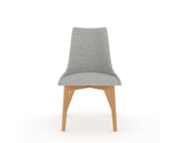Canadel Downtown Trend Dining Chair in Caramel Washed, 7C Fabric, front view