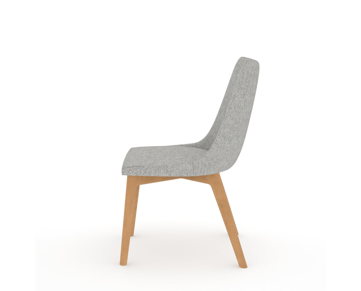 Canadel Downtown Trend Dining Chair in Caramel Washed, 7C Fabric, side view