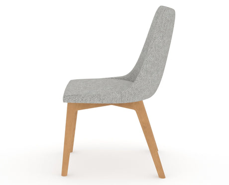 Canadel Downtown Trend Dining Chair in Caramel Washed, 7C Fabric, side view