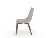 Canadel Downtown Trend Dining Chair in Pecan Washed, 7C Fabric, side view