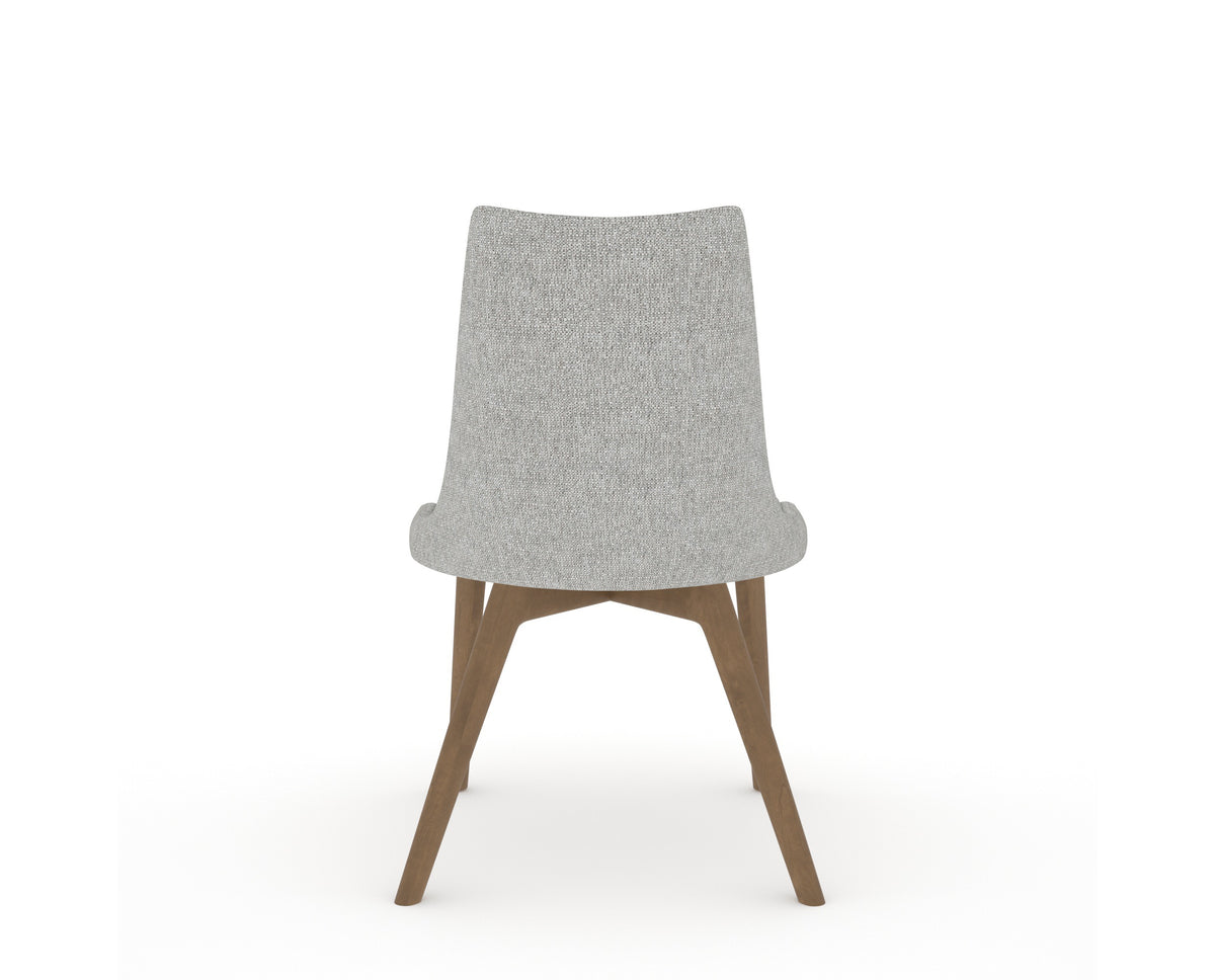 Canadel Downtown Trend Dining Chair in Pecan Washed, 7C Fabric, back view