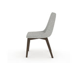 Canadel Downtown Trend Dining Chair in Hazelnut Washed, 7C Fabric, side view