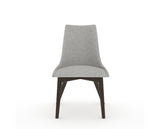 Canadel Downtown Trend Dining Chair in Davy's Grey, 7C Fabric, front view