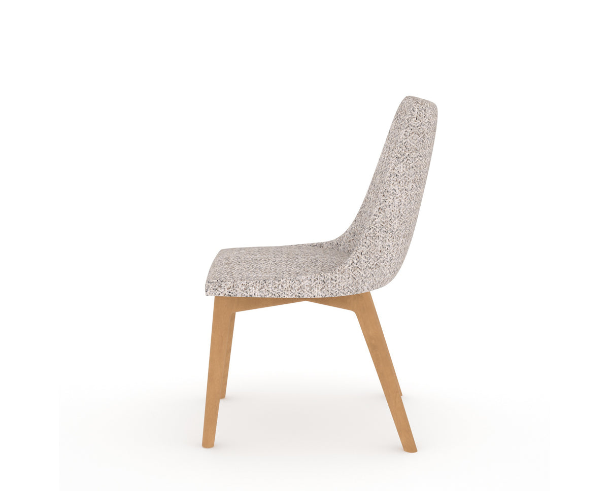Canadel Downtown Trend Dining Chair in Caramel Washed, FP Crypton®, side view