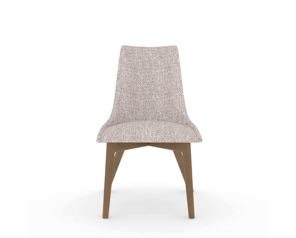 Canadel Downtown Trend Dining Chair in Pecan Washed, FP Crypton®, front view