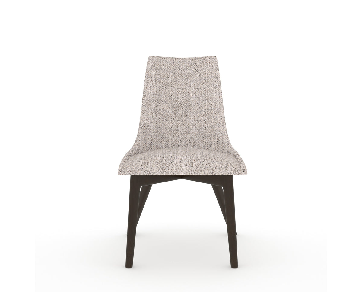 Canadel Downtown Trend Dining Chair in Davy's Grey, FP Crypton®, front view