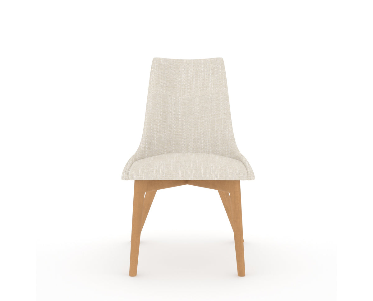 Canadel Downtown Trend Dining Chair in Caramel Washed, FT InsideOut®, front view
