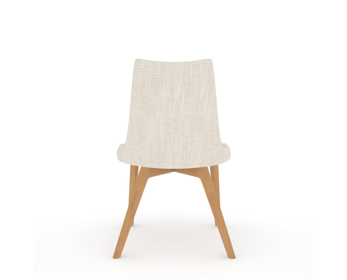 Canadel Downtown Trend Dining Chair in Caramel Washed, FT InsideOut®, back view