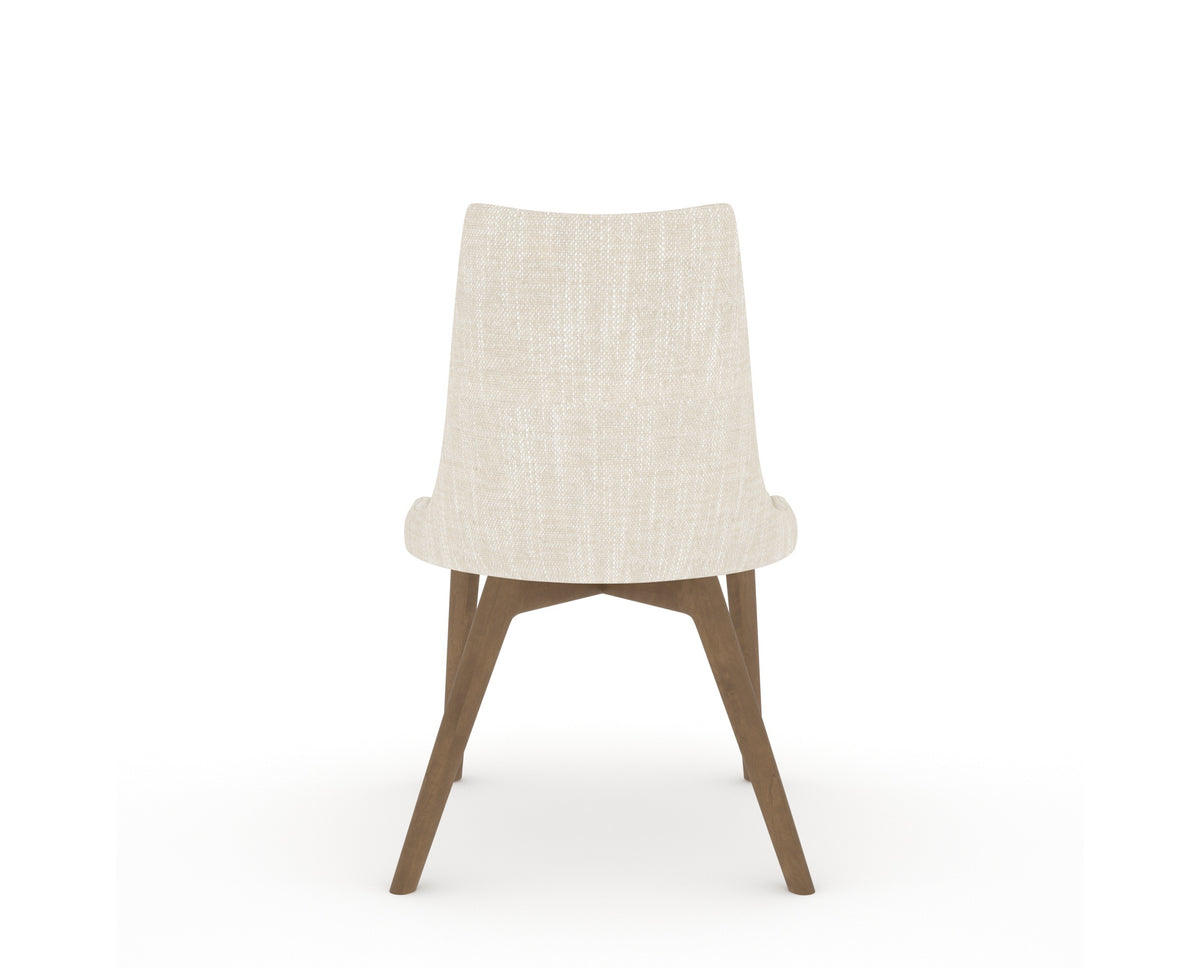 Canadel Downtown Trend Dining Chair in Pecan Washed, FT InsideOut®, back view