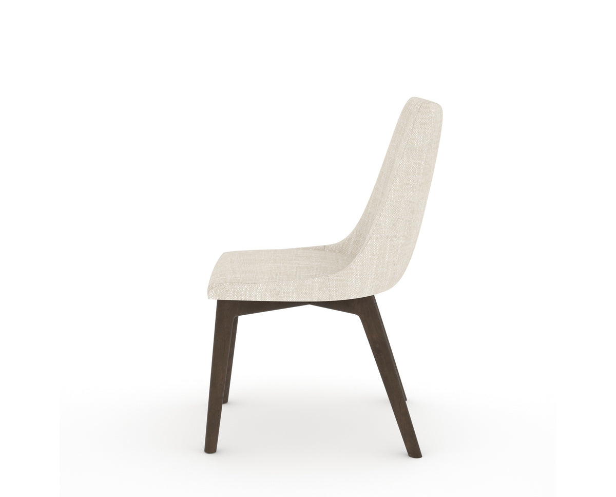Canadel Downtown Trend Dining Chair in Hazelnut Washed, FT InsideOut®, side view