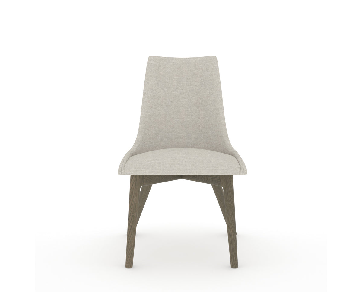 Canadel Downtown Trend Dining Chair in Shadow, TB Fabric, front view