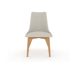 Canadel Downtown Trend Dining Chair in Caramel Washed, TB Fabric, front view