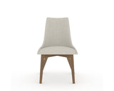 Canadel Downtown Trend Dining Chair in Pecan Washed, TB Fabric, front view