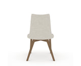 Canadel Downtown Trend Dining Chair in Pecan Washed, TB Fabric, back view