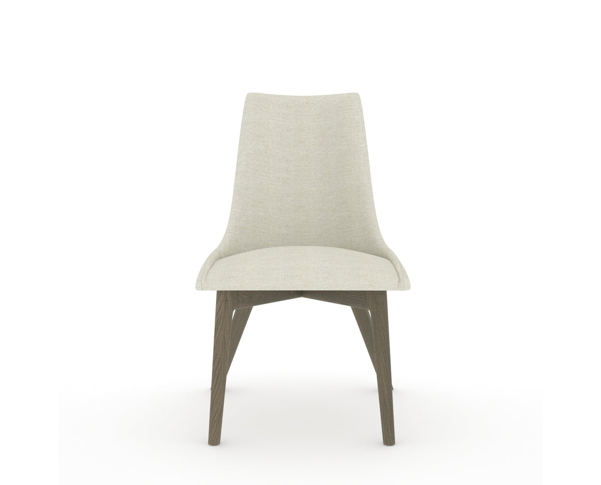 Canadel Downtown Trend Dining Chair in Shadow, TW Fabric, front view