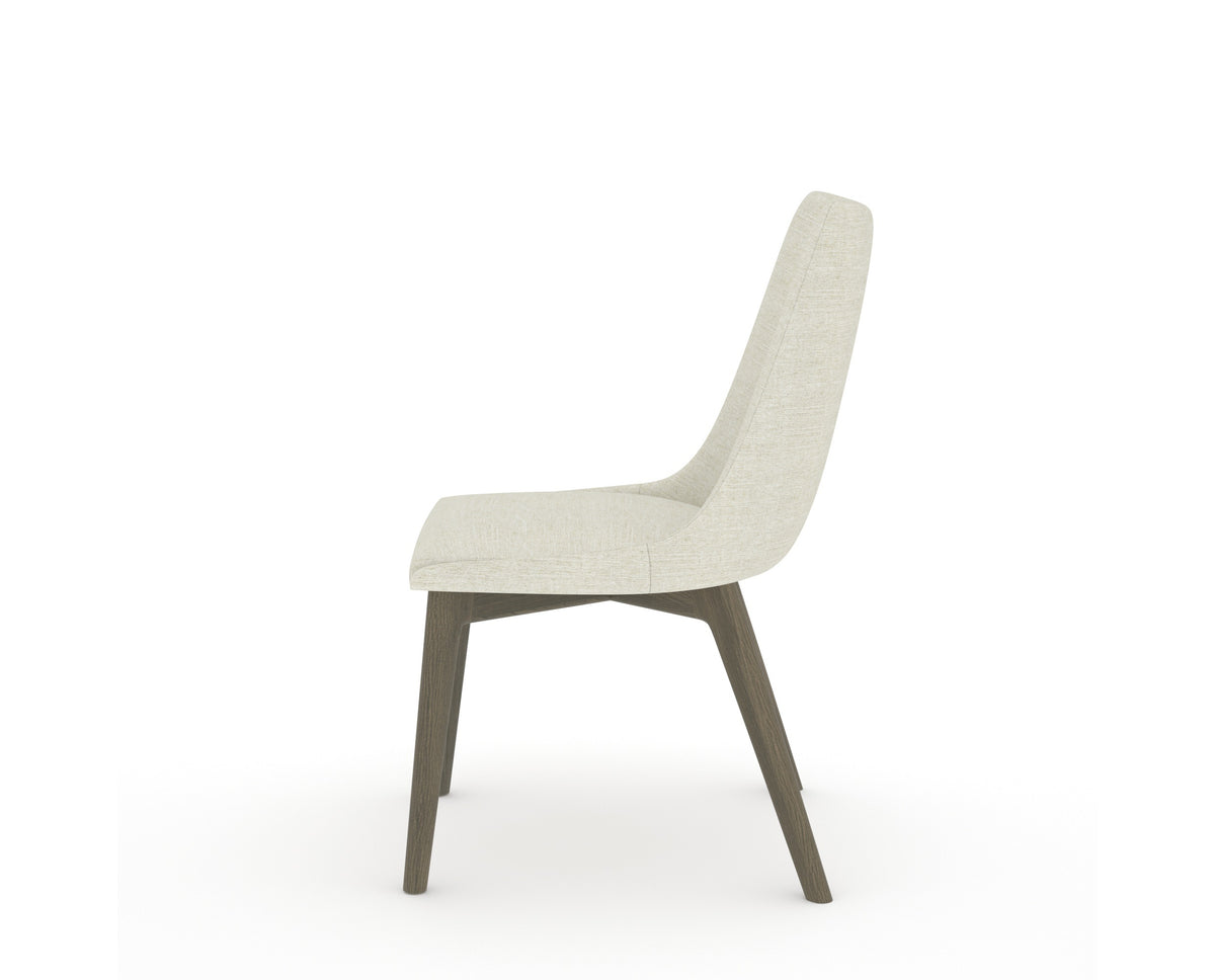 Canadel Downtown Trend Dining Chair in Shadow, TW Fabric, side view