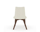 Canadel Downtown Trend Dining Chair in Cognac Washed, TW Fabric, back view