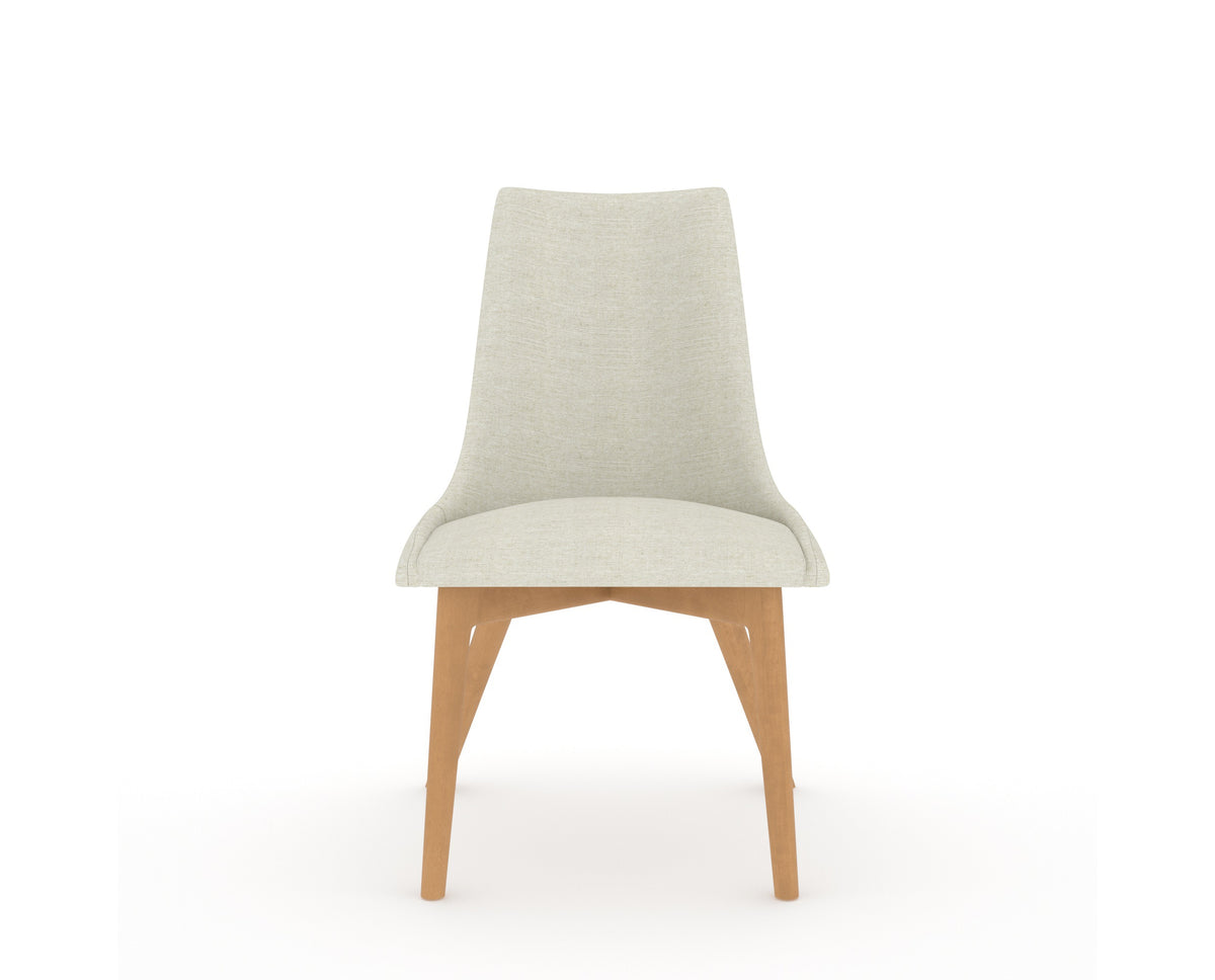 Canadel Downtown Trend Dining Chair in Caramel Washed, TW Fabric, front view