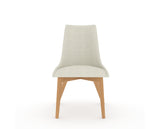 Canadel Downtown Trend Dining Chair in Caramel Washed, TW Fabric, front view