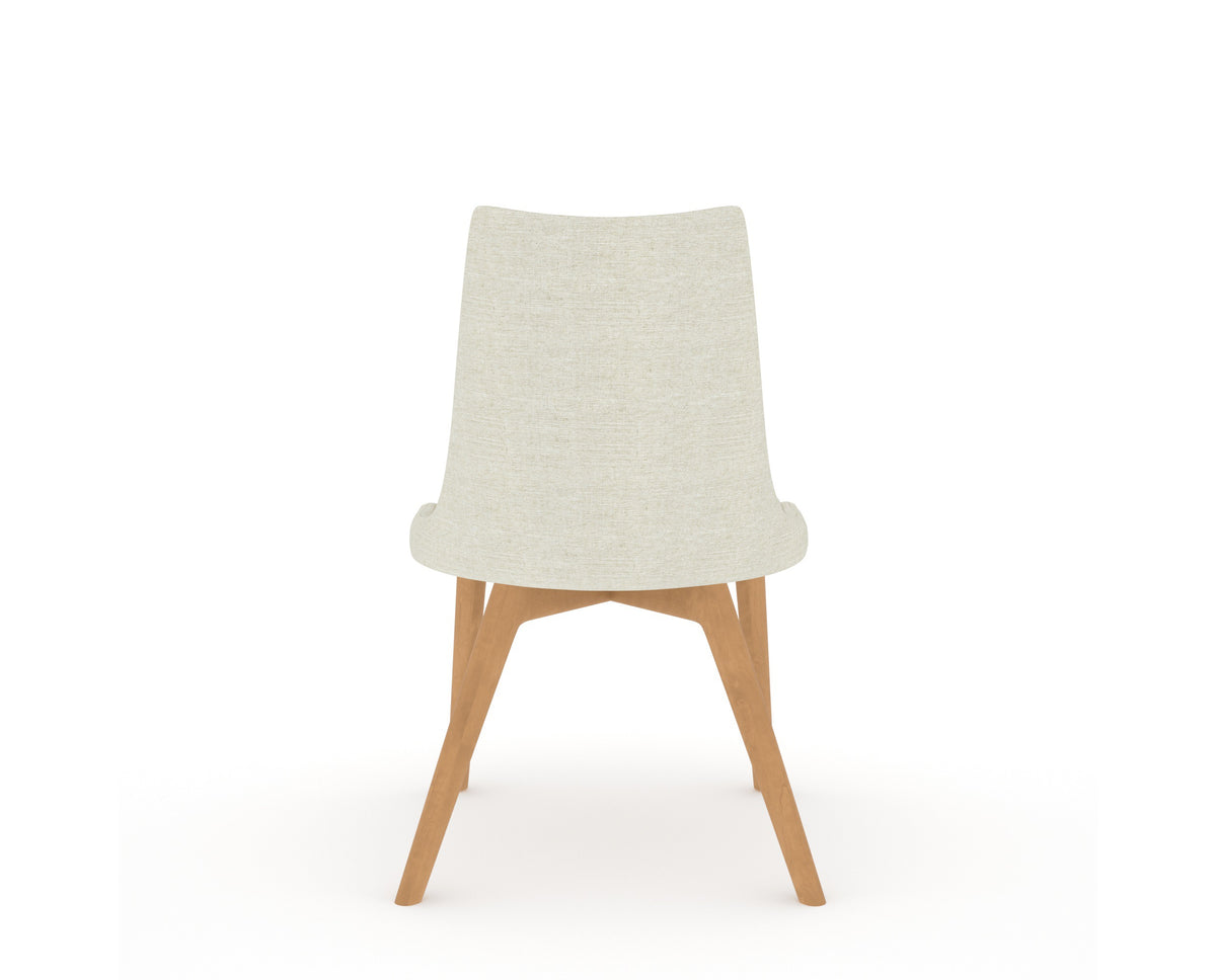 Canadel Downtown Trend Dining Chair in Caramel Washed, TW Fabric, back view