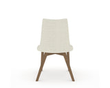 Canadel Downtown Trend Dining Chair in Pecan Washed, TW Fabric, back view