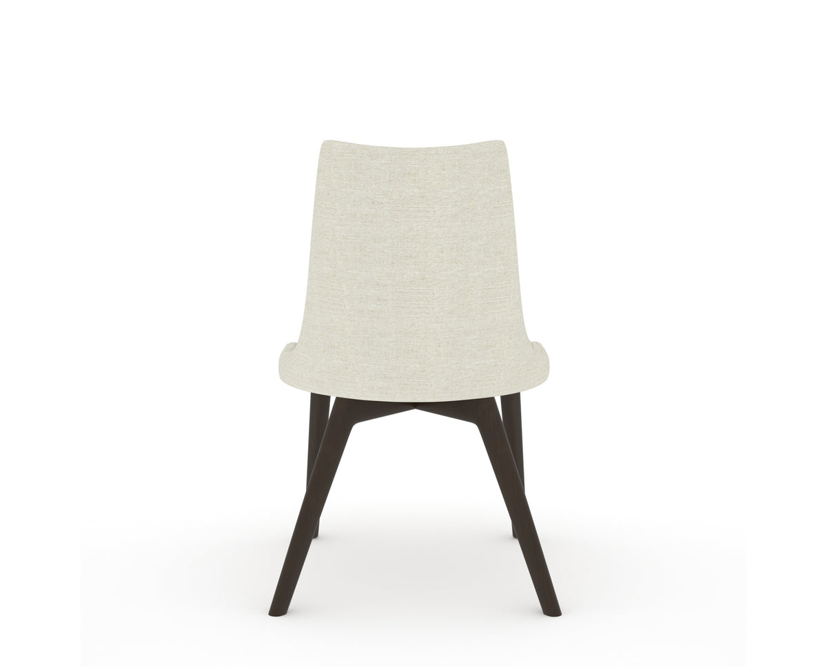 Canadel Downtown Trend Dining Chair in Davy's Grey, TW Fabric, back view