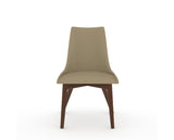 Canadel Downtown Trend Dining Chair in Cognac Washed, XY Faux Leather, front view