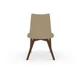 Canadel Downtown Trend Dining Chair in Cognac Washed, XY Faux Leather, back view