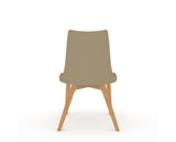Canadel Downtown Trend Dining Chair in Caramel Washed, XY Faux Leather, back view