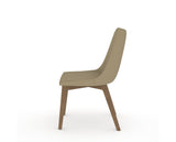 Canadel Downtown Trend Dining Chair in Pecan Washed, XY Faux Leather, side view