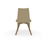 Canadel Downtown Trend Dining Chair in Pecan Washed, XY Faux Leather, back view