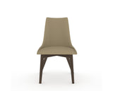 Canadel Downtown Trend Dining Chair in Hazelnut Washed, XY Faux Leather, front view