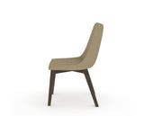 Canadel Downtown Trend Dining Chair in Hazelnut Washed, XY Faux Leather, side view