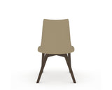 Canadel Downtown Trend Dining Chair in Hazelnut Washed, XY Faux Leather, back view