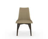 Canadel Downtown Trend Dining Chair in Davy's Grey, XY Faux Leather, front view