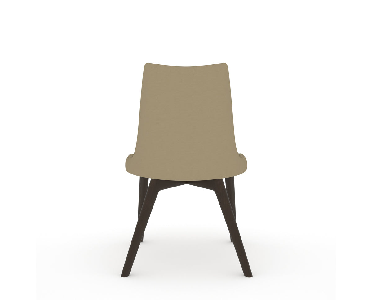 Canadel Downtown Trend Dining Chair in Davy's Grey, XY Faux Leather, back view