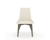 Canadel Downtown Trend Dining Chair in Shadow, YJ Faux Leather, front view