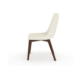 Canadel Downtown Trend Dining Chair in Cognac Washed, YJ Faux Leather, side view