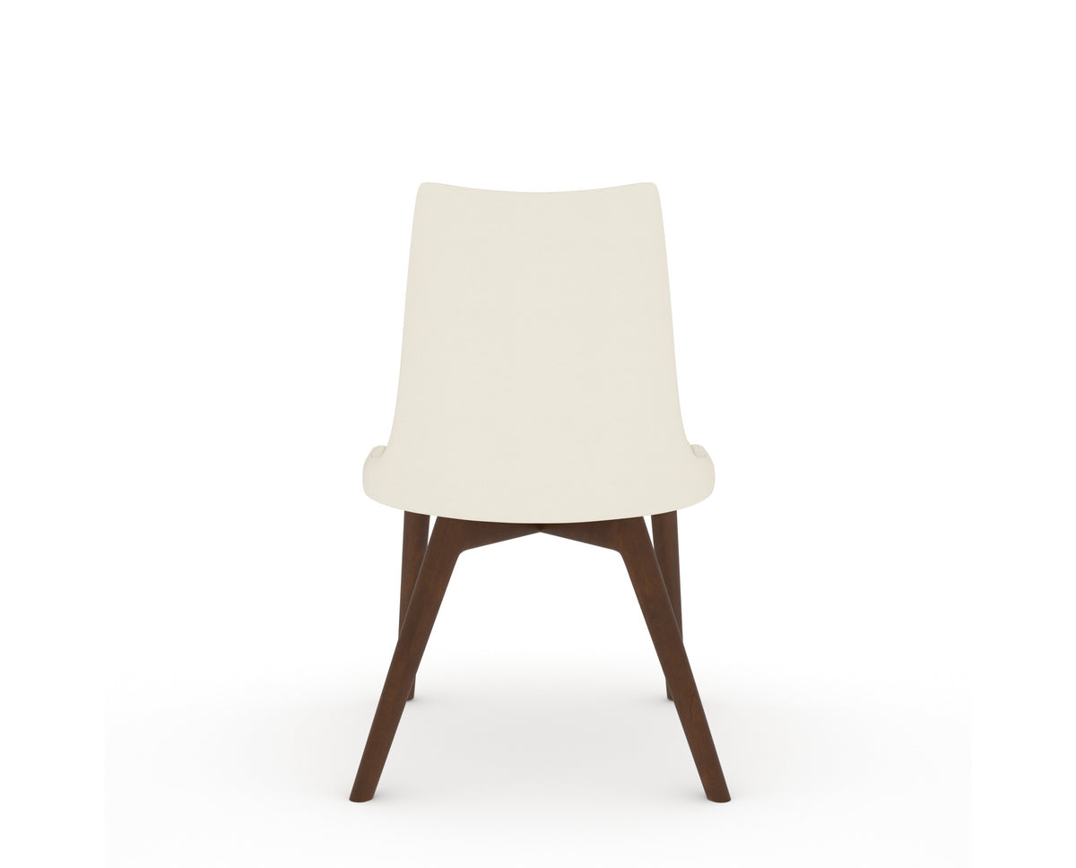 Canadel Downtown Trend Dining Chair in Cognac Washed, YJ Faux Leather, back view